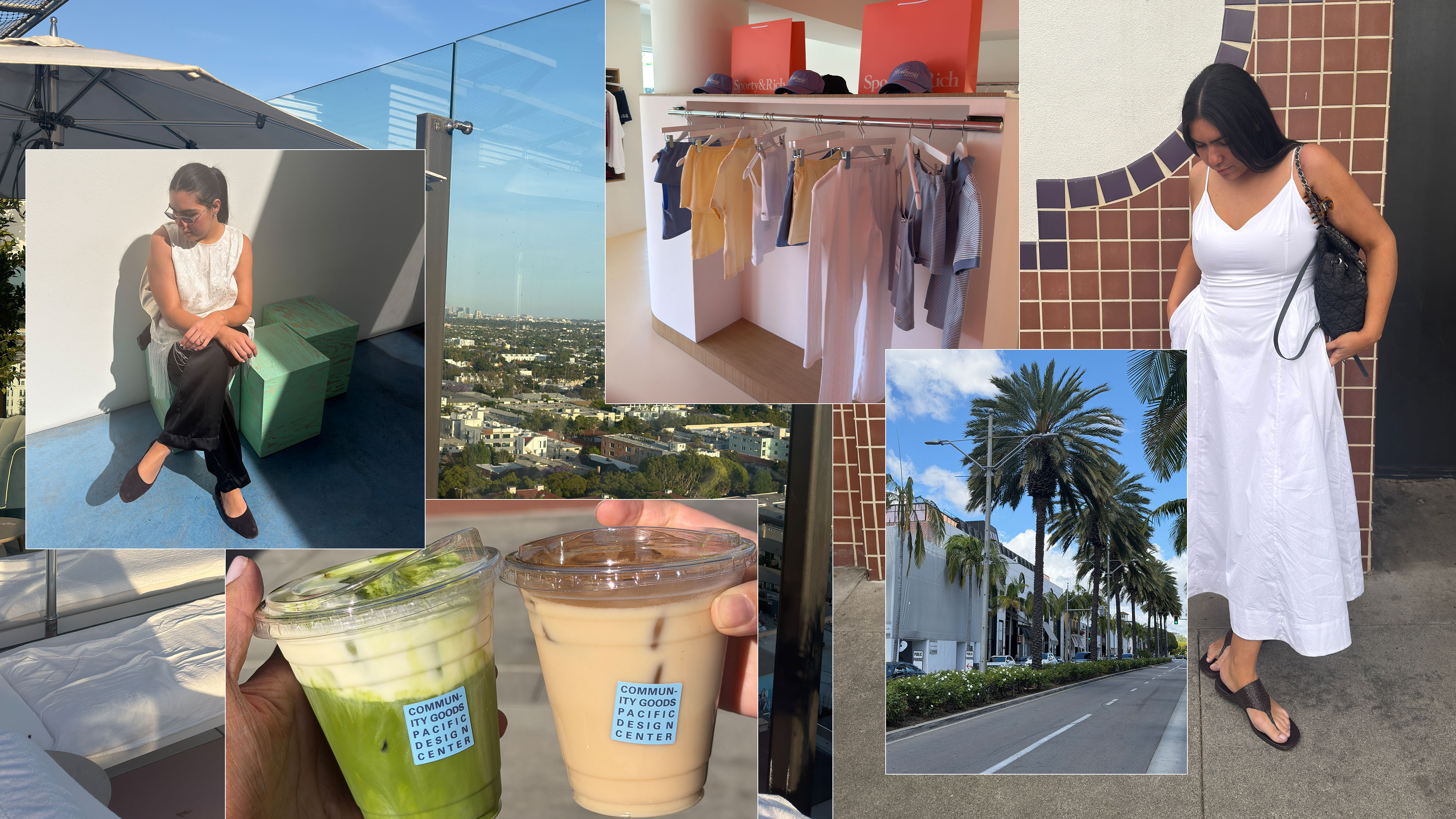 Who What Wear editor Ana Escalante visiting different stores, coffee shops, and neighborhoods in Los Angeles.