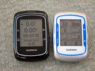 The new Garmin Edge 200 uses the same case as the Edge 500. The display fields aren't customizable and the information provided is limited but what's there is easy to read even in bright sunlight