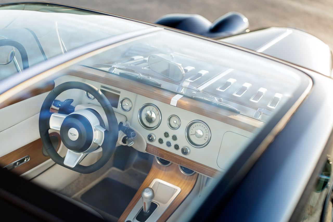 Details of the Morgan Midsummer Coup&eacute;'s glazed roof