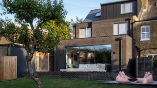 rear of property with double storey rear and dormer extension