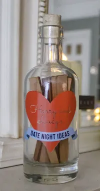 Personalised Glass Bottle Date Night Tokens | £26.50 at Not on the High Street