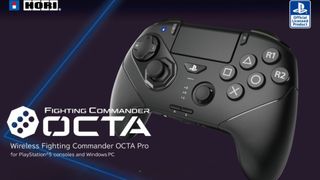 A marketing reveal image of the Hori Wireless Fighting Commander OCTA Pro