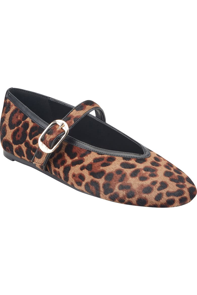 Godealy Genuine Calf Hair Mary Jane Flat