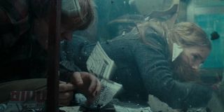 Rupert Grint and Emma Watson in Harry Potter and the Deathly Hallows: Part 1