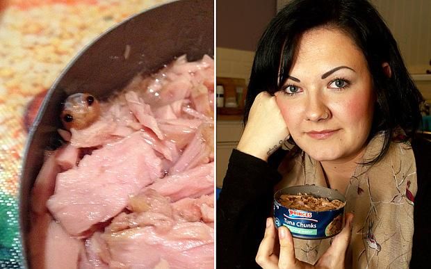 Zoe Butler found this creature in her tuna can.