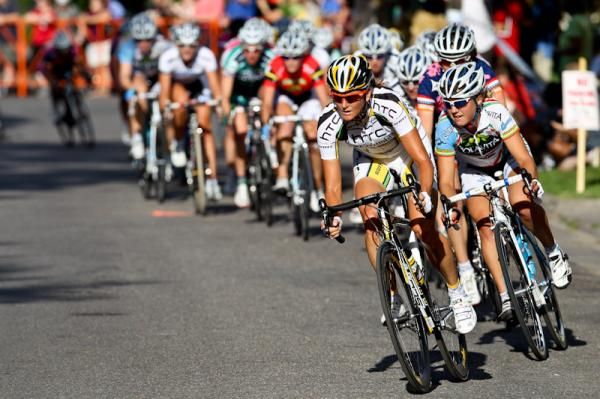 Kim Anderson (HTC-Columbia) gets on the front for a big pull.