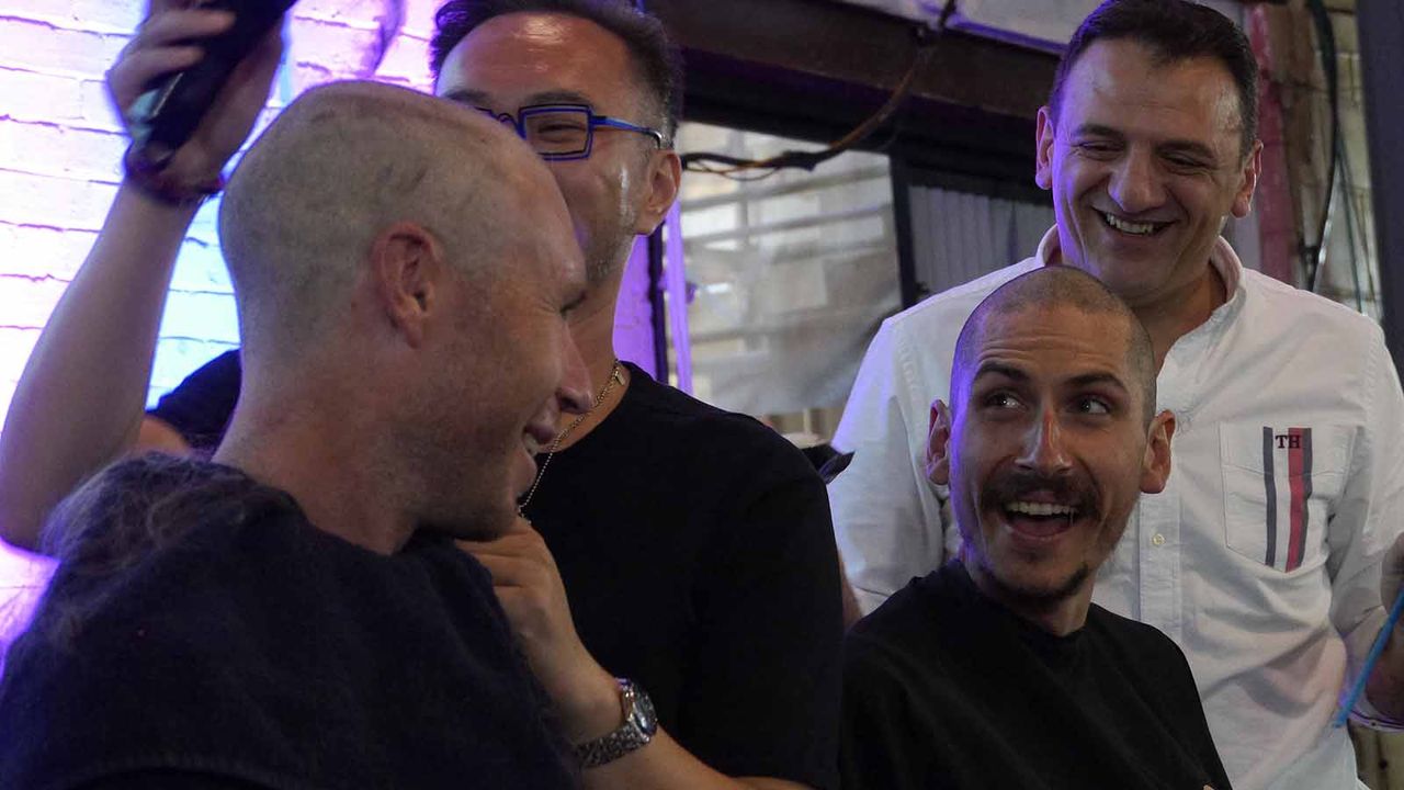Mitch Docker and Lachlan Morton haircut
