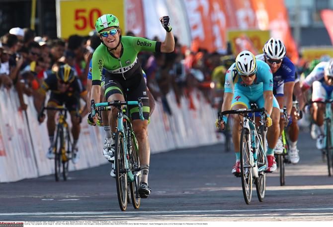 Theo Bos wins ahead of Andrea Guardini and Robert Forster