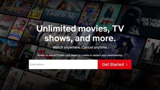 Netflix landing page screenshot