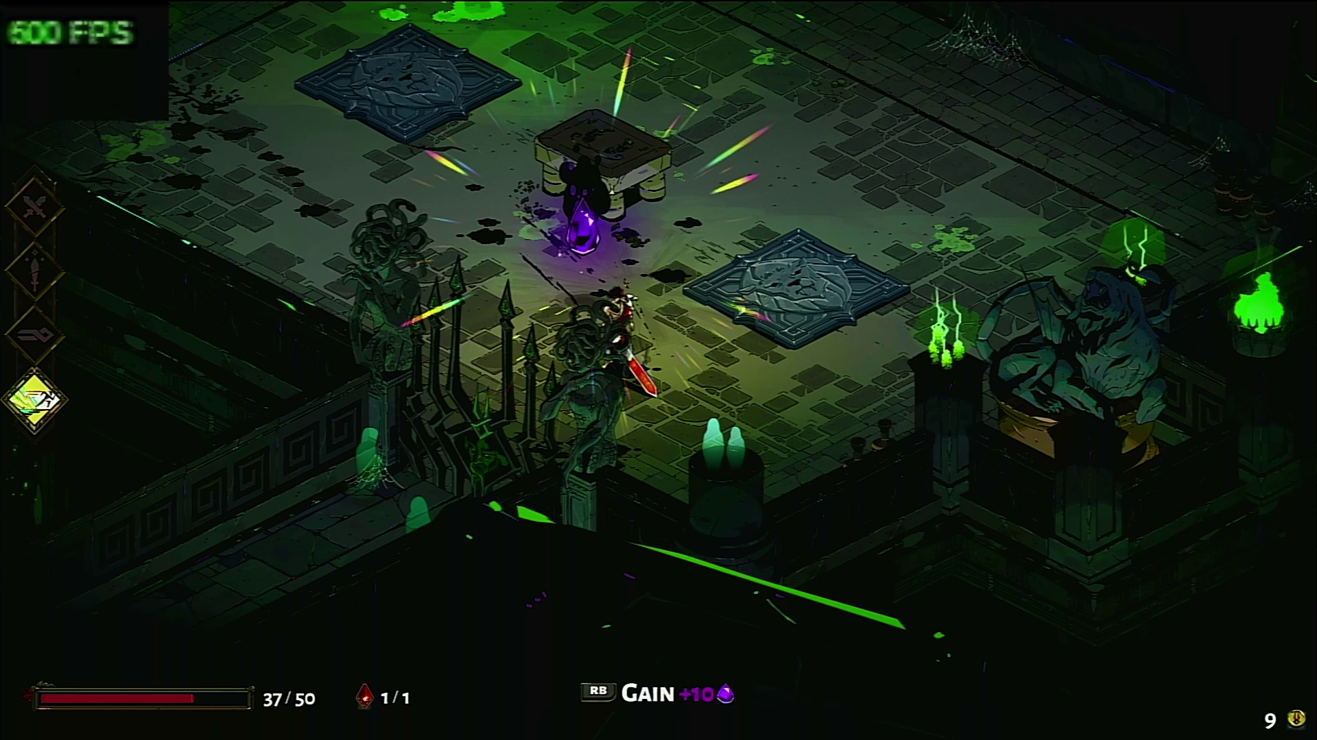 Hades hitting 600 FPS!