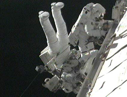 Astronauts Wrap Up Final Tasks in Delayed Spacewalk