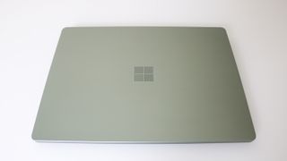 The Microsoft Surface Laptop Go 3 with its lid closed
