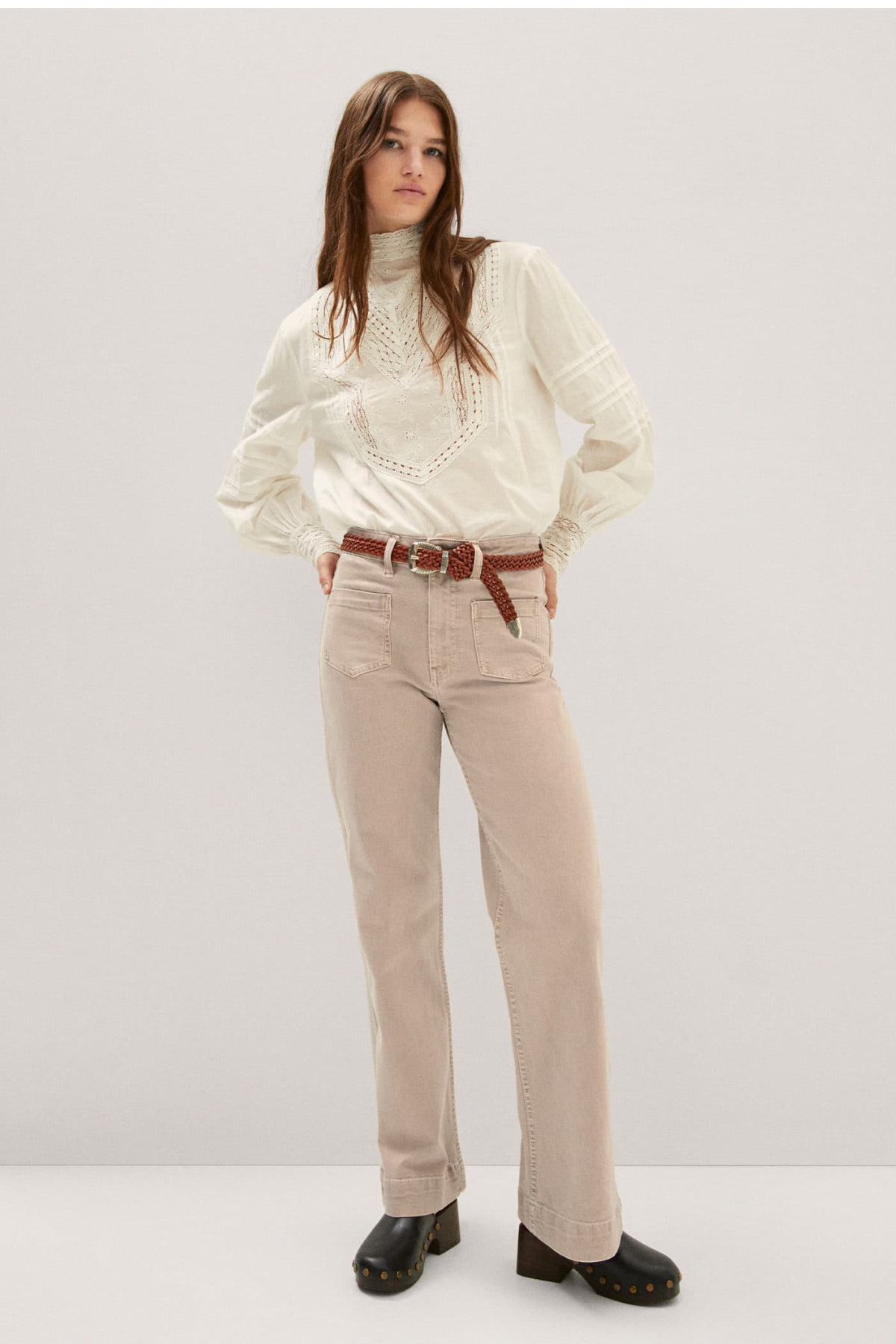 Mango Wide-Leg Jeans With Pockets