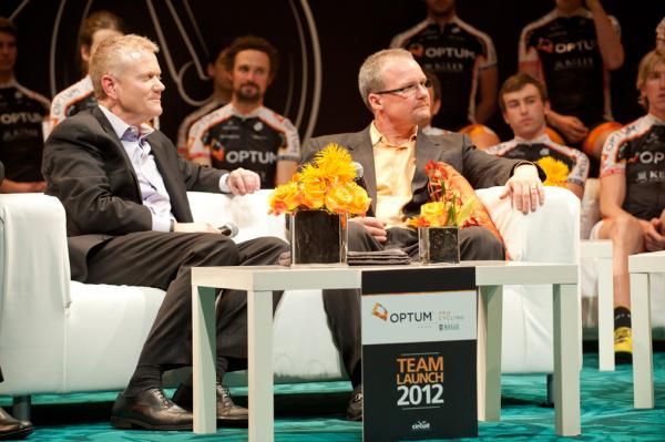 Team sponsors Tom McEnery of Optum and John Kelly of Kelly Benefits Strategies look forward to a successful year.