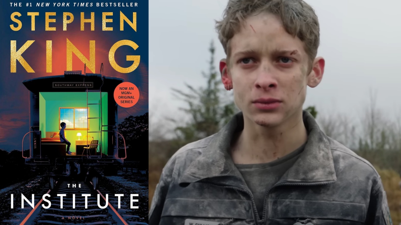 Stephen King's The Institute novel cover and Joe Freeman in the series