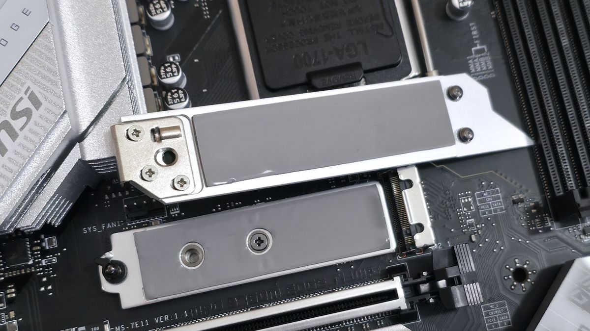 Testing motherboard m.2 heatsinks