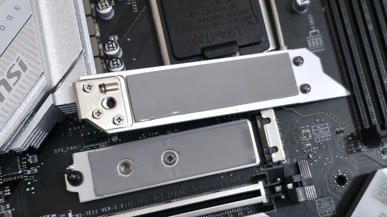 Testing motherboard m.2 heatsinks