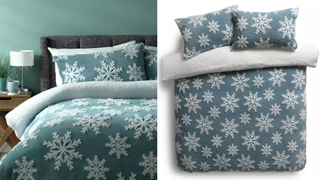 Argos Christmas Bedding snowflakes set