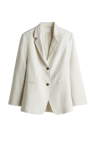 H&M, Linen-Blend Blazer