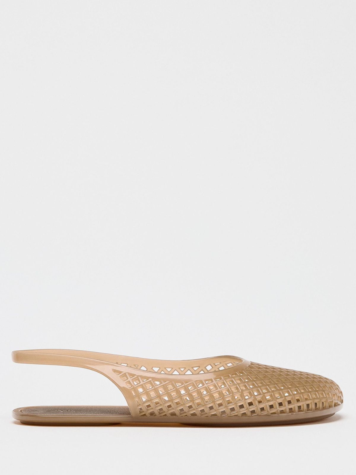 Zara Rubberised-effect Slingback Shoes