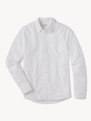 White Perfect Oxford One Pocket Shirt