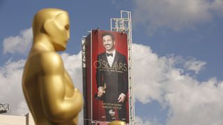 89th Oscars billboard featuring Jimmy Kimmel