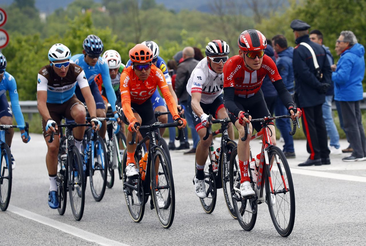 Sam Oomen (Team Sunweb) leapt up the GC after his day in the break