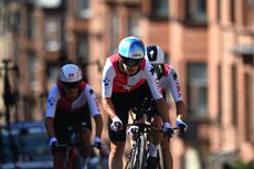 Switzerland in the mixed relay team time trial at Glasgow 2023