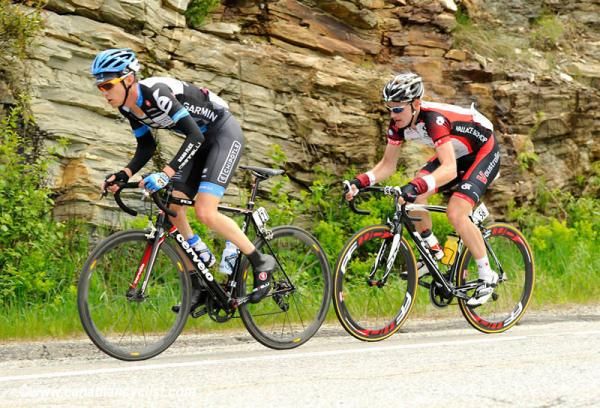 Alex Howes (Chipotle) and Aaron Kemps (Fly V Australia)