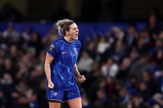 Millie Bright celebrates