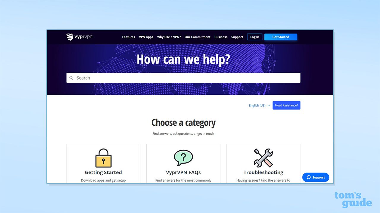 VyprVPN support home