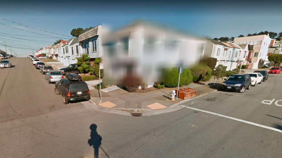 Google street view blurred homes