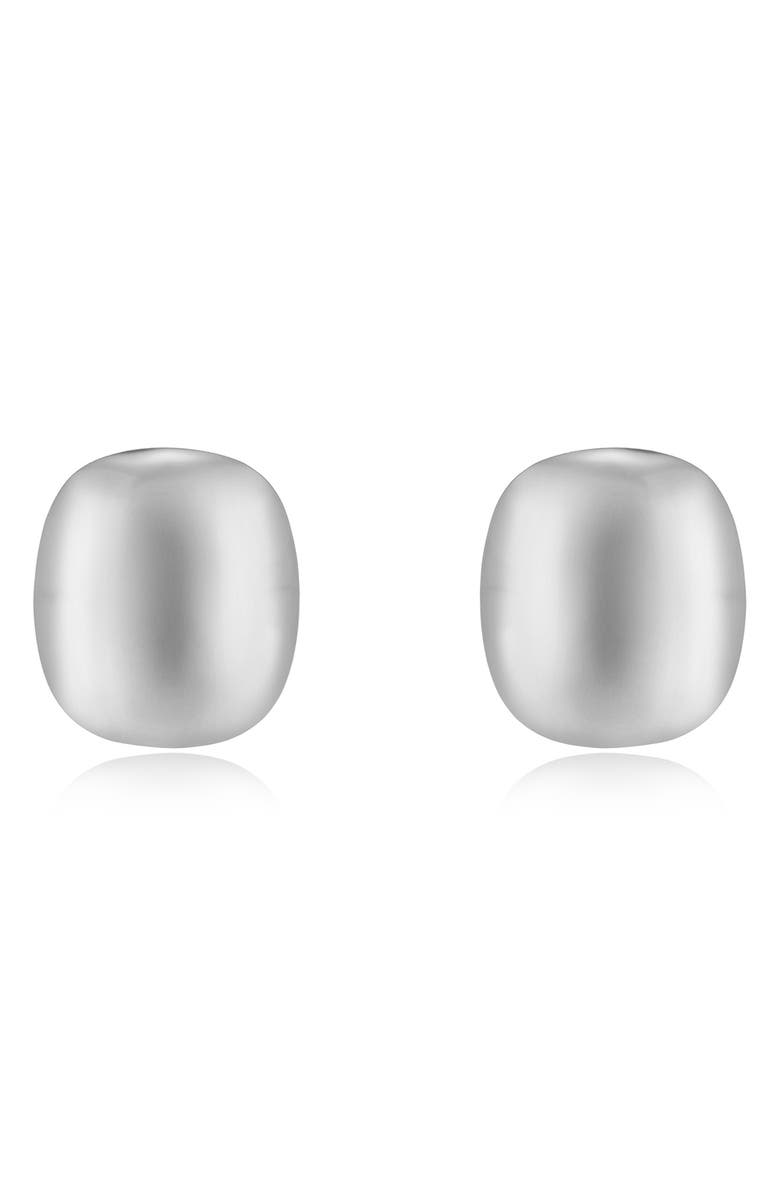 Minimalist Curved Square Drop Earrings