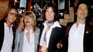 NEW YORK - CIRCA 1991: The band Player circa 1991 in New York City. From (L-R) Peter Beckett, John Friesen, Ronn Moss and John Charles "J.C." Crowley. (Photo by )
