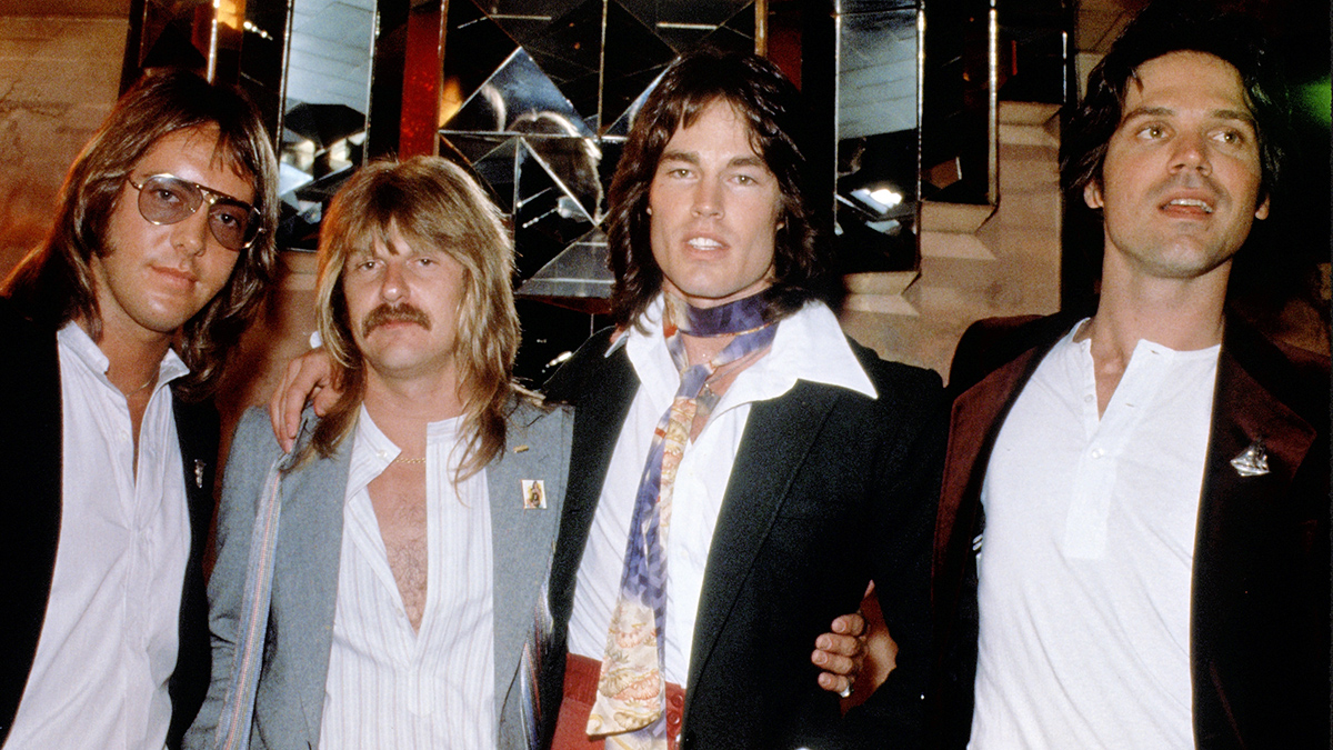 NEW YORK - CIRCA 1991: The band Player circa 1991 in New York City. From (L-R) Peter Beckett, John Friesen, Ronn Moss and John Charles "J.C." Crowley. (Photo by )