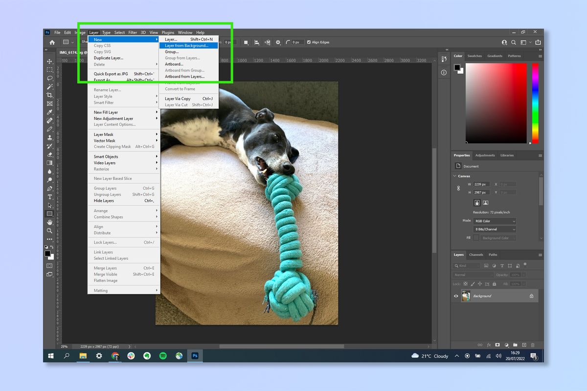 how to add border to image in photoshop 7.0