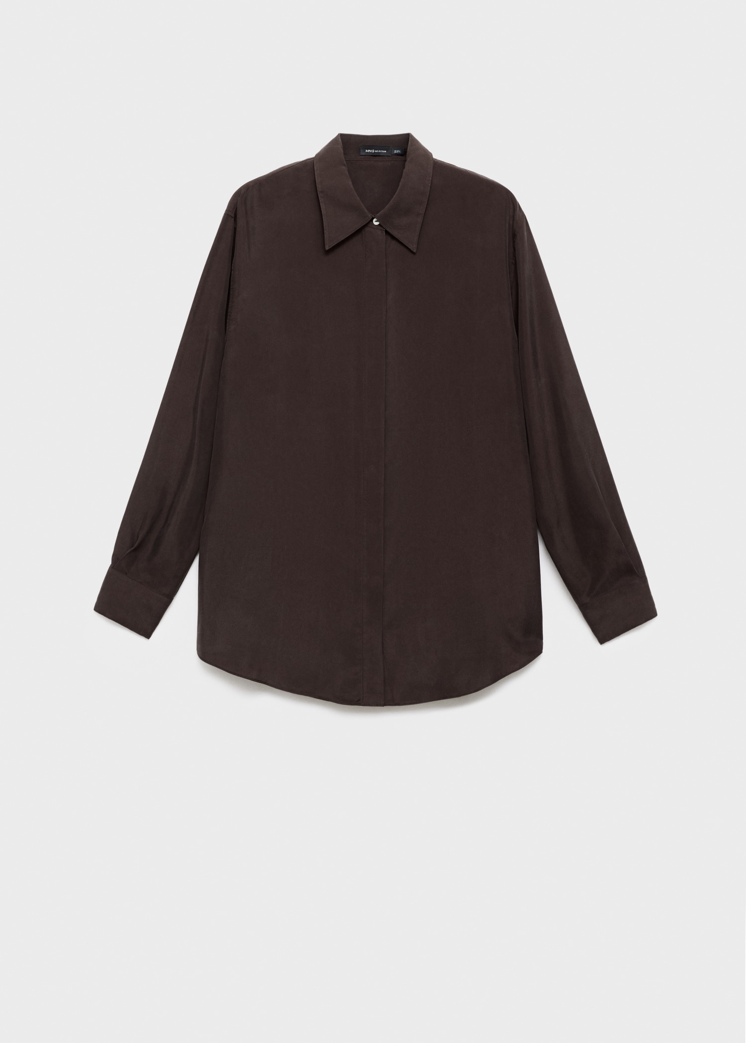 100% Silk Oversized Shirt - Women | Mango Usa