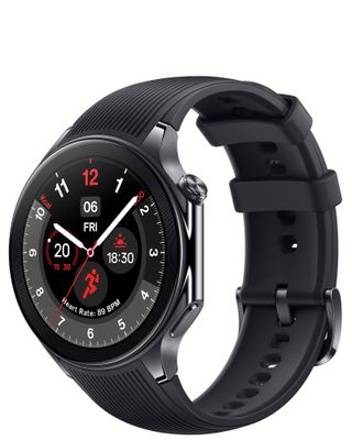 OnePlus Watch 2 in black render.