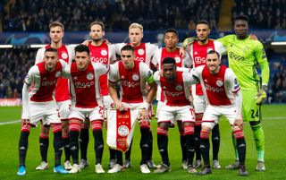 Donny Van De Beek (back row, third from left) came through the renowned Ajax youth system