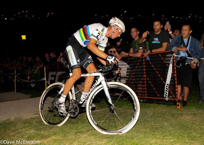 Sven Nys (Crelan-Euphony) made riding the steps look like child&rsquo;s play