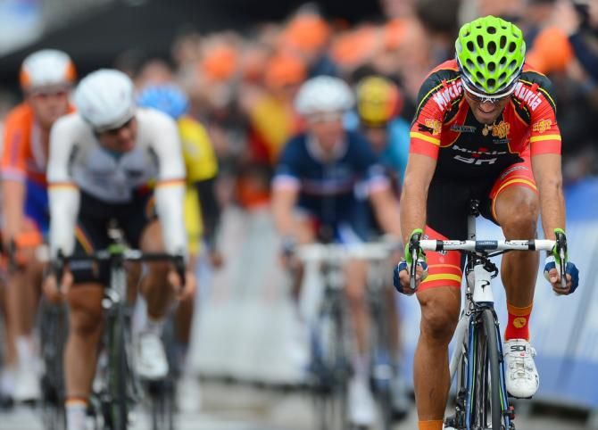Alejandro Valverde (Spain) won the sprint for third place in 2012