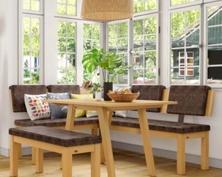 Wayfair with table and bench