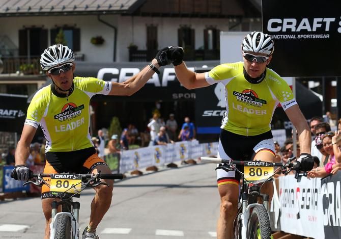Jochen Kaess and Markus Kaufmann, TransAlp stage 5 winners