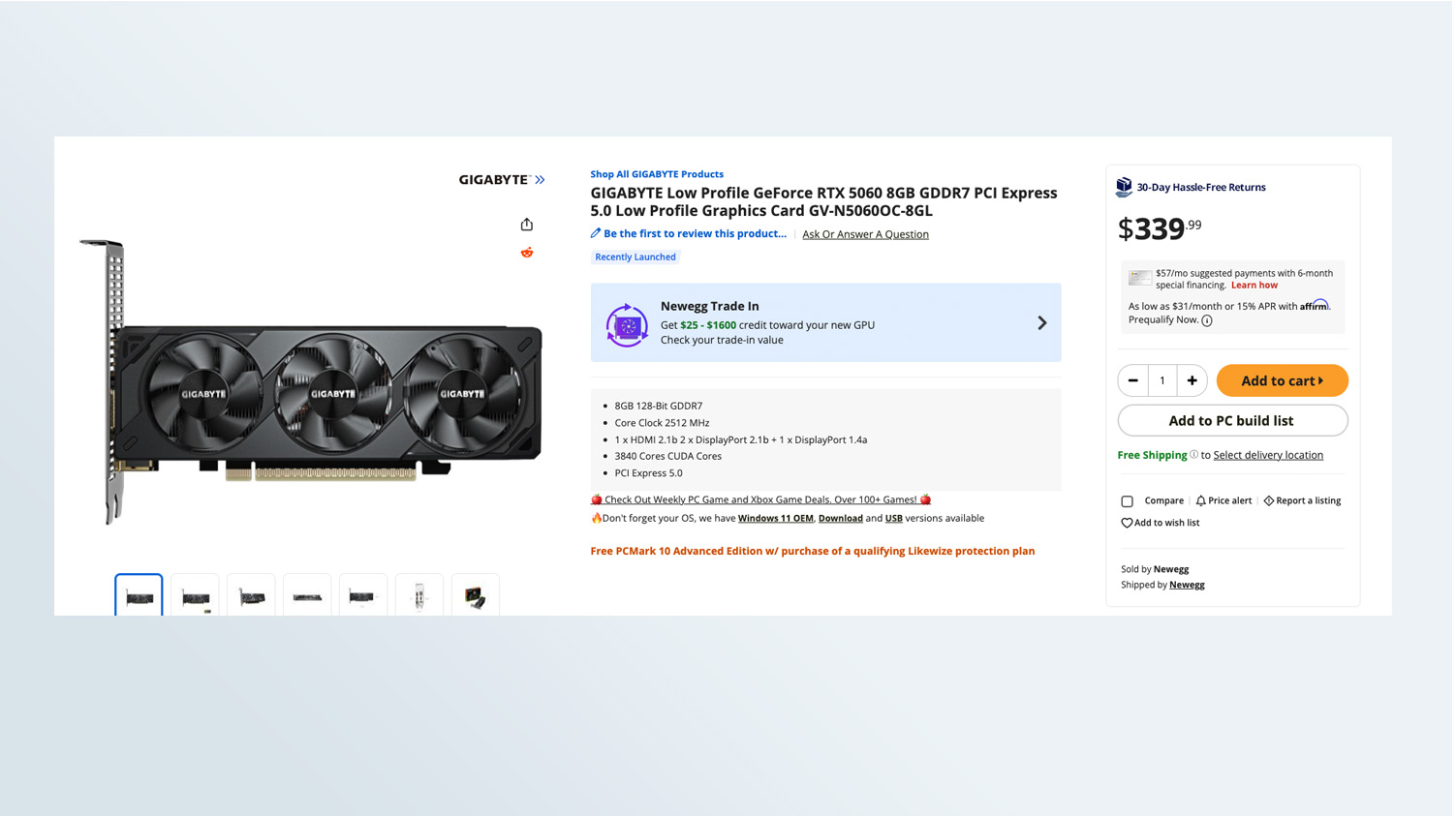 Gigabyte RTX 5060
