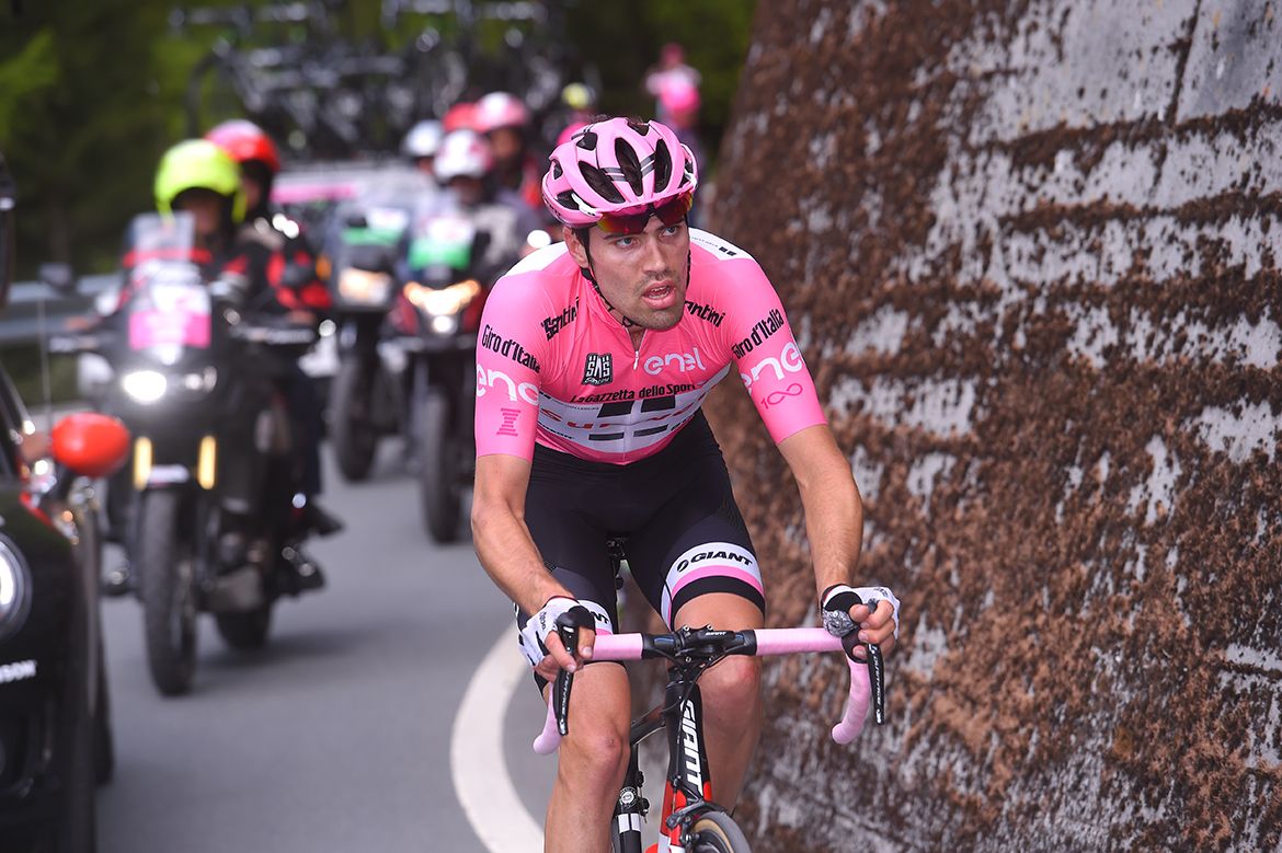 Tom Dumoulin on stage 16 of the Giro d'Italia