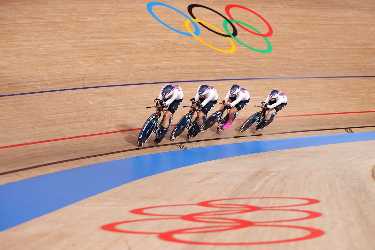 Women's Team Pursuit qualifying Tokyo Olympics 2021