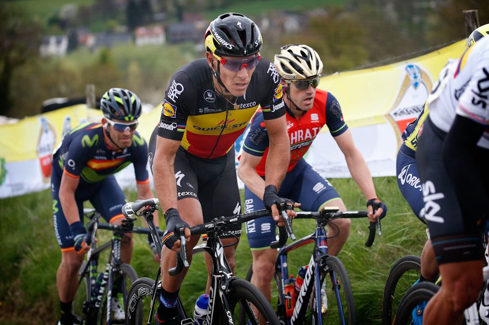 Phlippe Gilbert (Quick-Step Floors) en route to winning the 2017 Amstel Gold Race