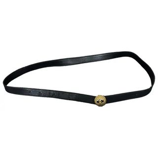 Chanel, Pre-Loved Chanel Leather Belt 33"