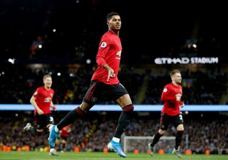 Marcus Rashford was on the scoresheet in December's Premier League win for Manchester United