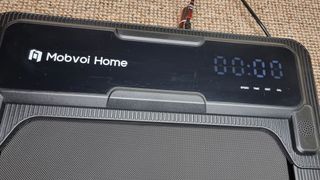 Mobvoi Treadmill Plus, a close-up photo of the LED display